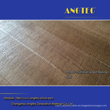 Suelo de madera de ingeniería de roble blanco natural engrasado UV